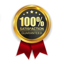 100% Satisfaction Guaranteed Golden Badge
